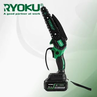 RYOKU เลื่อยไฟฟ้า 6 นิ้ว พร้อมแบตเตอรี่ 2 ก้อน 20V แบบพกพา