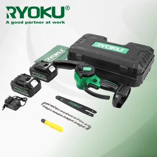 RYOKU เลื่อยไฟฟ้า 6 นิ้ว พร้อมแบตเตอรี่ 2 ก้อน 20V แบบพกพา