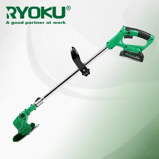 RYOKU เครื่องตัดหญ้าไร้สาย 20V แบตเตอรี่ลิเธียมแบบชาร์จไฟได้
