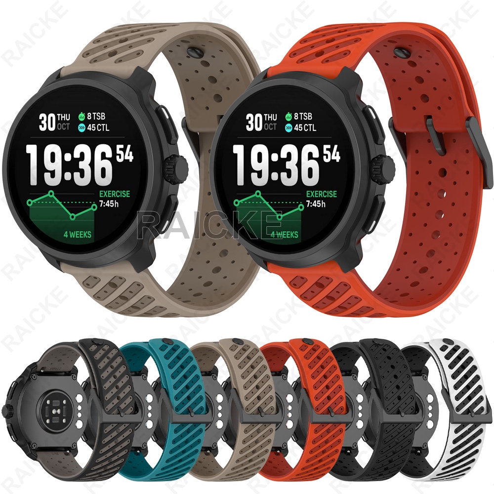 สายรัดซิลิโคนระบายอากาศสําหรับ Suunto 9 Peak Pro / Suunto 5 Peak /Suunto Vertical / Suunto Race 2