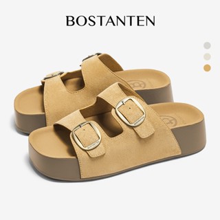 BOSTANTEN Fluffy Pudding รองเท้าผู้หญิงส้นสูง 4.5 ซม. ดีไซน์…