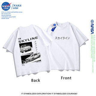 NASA เสื้อยืดชายหญิงแขนสั้น สตรีทฮิปฮอป summer ขอบฟ้า GTR พิ…