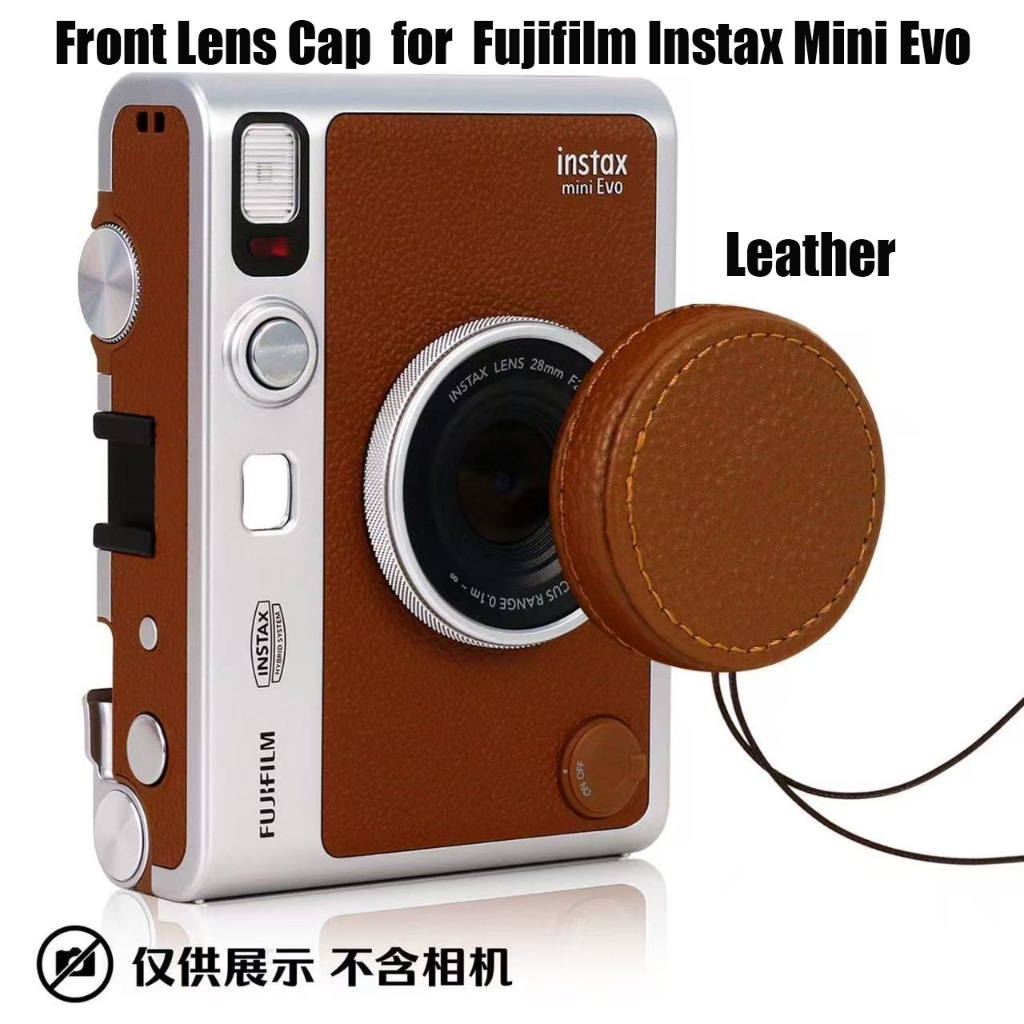 Fujifilm Instax Mini Evo Metal Leather Front Lens Cap Anti-fall Protect The Lens Cap