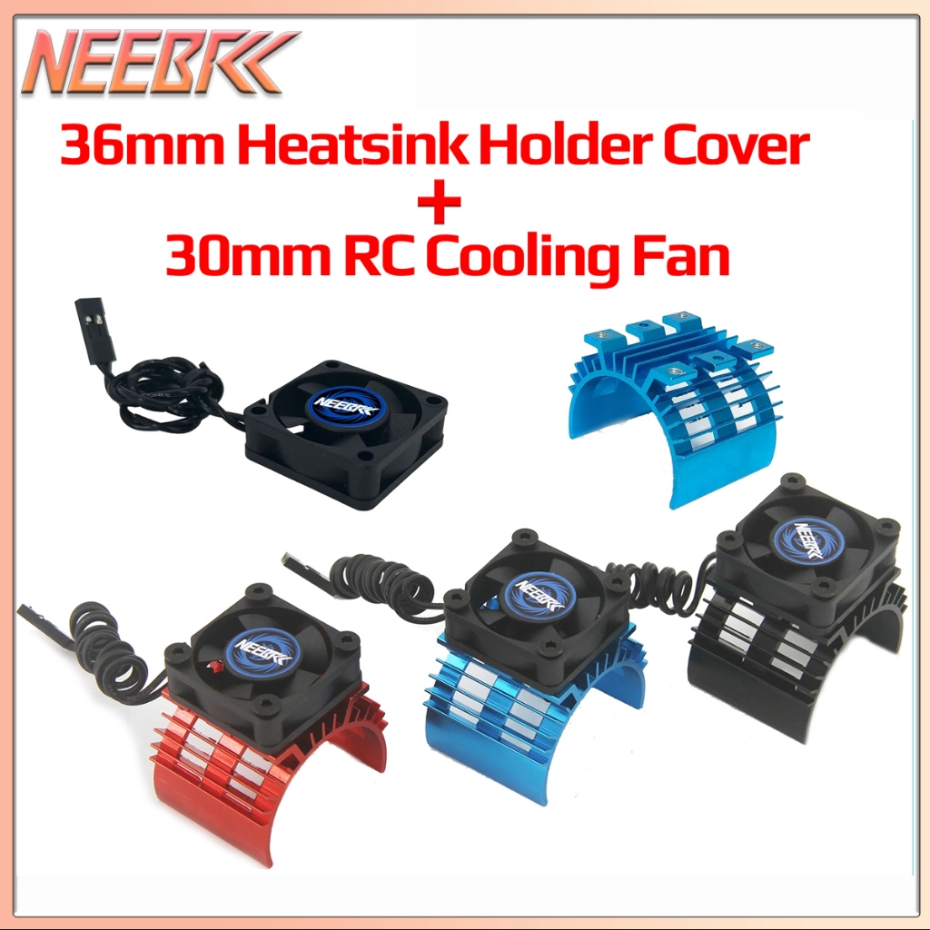 NEEBRC 30 มม.RC พัดลมระบายความร้อน 5 V-12 V DC 25000RPM ลมสูง Rapid JST ปลั๊ก 36 มม.ฮีทซิงค์สําหรับ 36 มม.มอเตอร์ไร้แปรง ESC