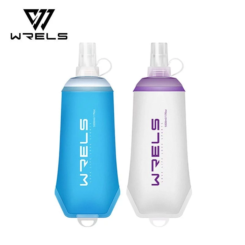 WRELS ขวดน้ําแบบนุ่มพับได้สําหรับวิ่ง TPU BPA Free Marathon Trail Running #SH11