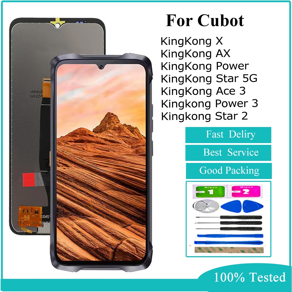 LCD สําหรับ Cubot KingKong AX KingKong Power 3 Power 5 KingKong Star 2 Ace 3 5G KingKong X จอแสดงผล 