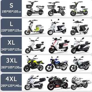 5ชั้น ผ้าคลุมรถมอเตอร์ไซค์ ผ้าคลุมรถ รถมอเตอร์ไซค์ทุกรุ่น S/L/XL/3XL/4XL สีดำ สีเงิน สีส้ม กันฝนและกันแดดได้ 100% หนาดี ทนทาน shopee หนา ผ้าคลุมรถ ฝาครอบรถจักรยานยนต์ เหมาะกับ