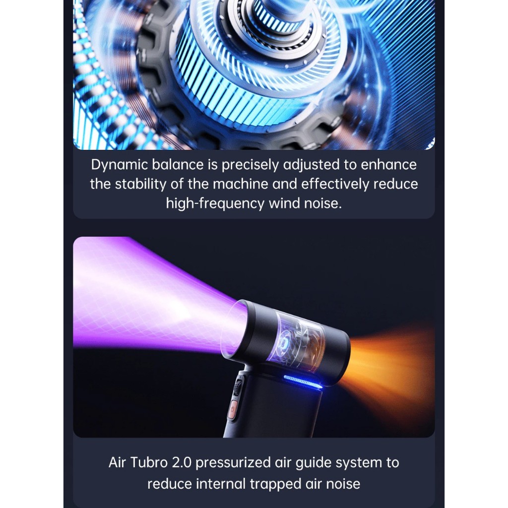 JISULIFE พัดลมมือถือ Ultra1 พัดลมเทอร์โบ