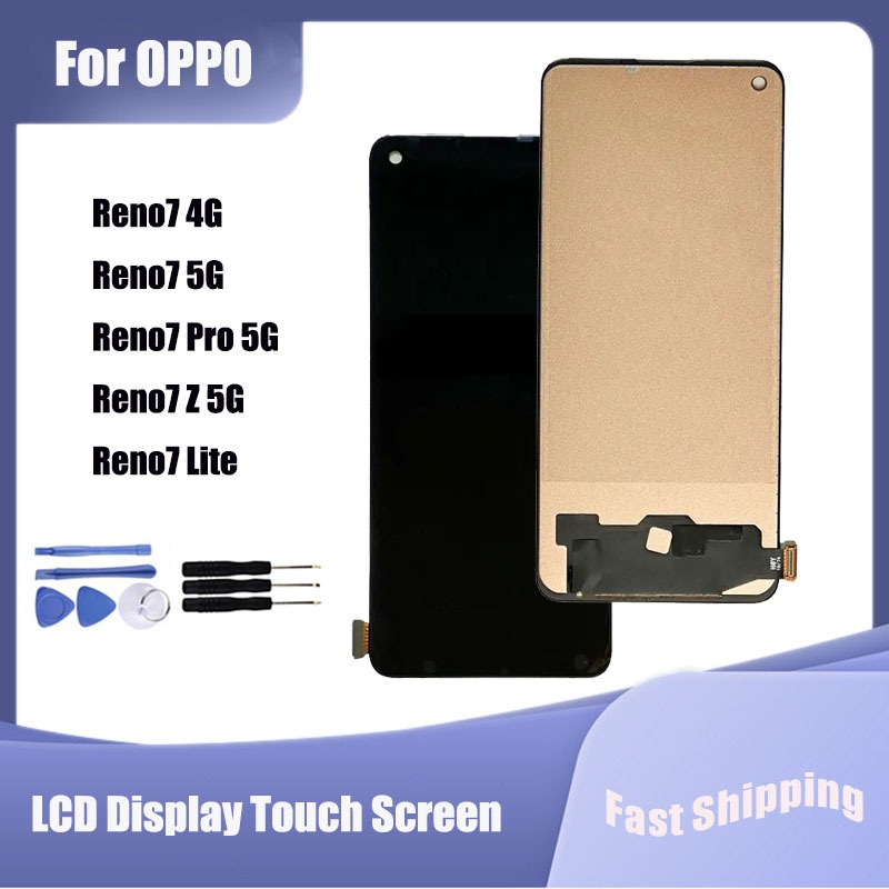 สําหรับ OPPO Reno 7 4G Reno7 5G Reno7 Pro Reno7 Z Reno 7 Lite จอแสดงผล LCD หน้าจอสัมผัส