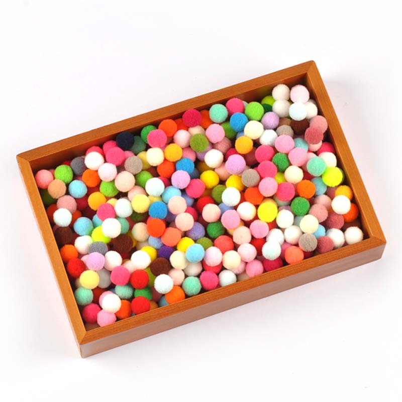 100/300 ชิ้น 1/1.5/2 ซม.Multicolor Soft Pompoms ลูก Fluffy สําหรับ DIY Craft Supplies Pom ของเล่นเด็กบ้านงานแต่งงานตกแต่งตกแต่งคริสต์มาส CP3146