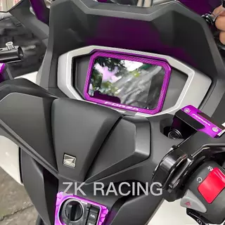 2025-2026 PCX160 FORZA350 กรอบป้องกันแผงหน้าปัด, กรอบป้องกันหน้าจอ, ฝาครอบป้องกันแผงหน้าปัด, ฝาครอบตกแต่งจอ, ฝาครอบจอ, อลูมิเ