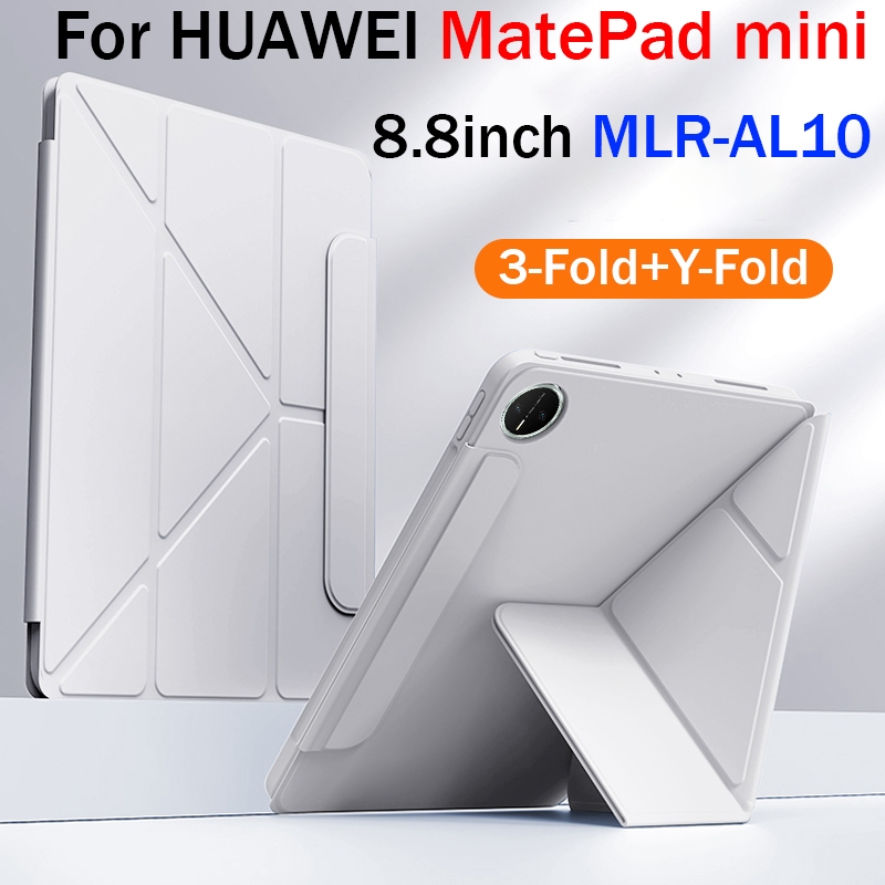 สําหรับ Huawei MatePad mini 8.8 2025 เคสแท็บเล็ตหัวเข็มขัดแม่เหล็ก MATE Pad mini 3-Fold + Y-รูปขาตั้งแท็บเล็ต