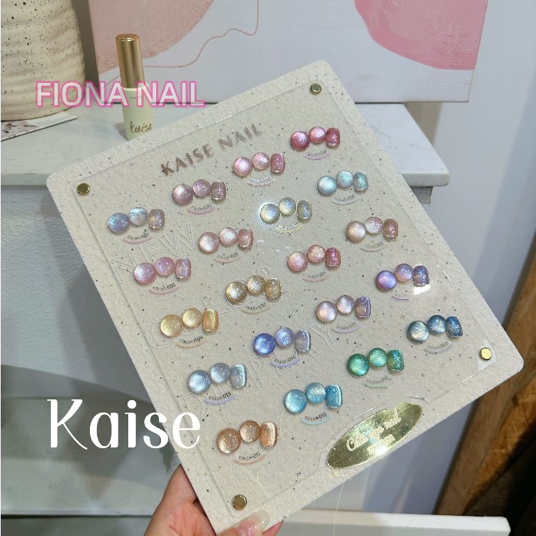 พร้อมส่ง ยกชุดสีเจลลูกแก้ว Kaise 20 สี cateye สีลูกแก้วพาสเทล 20สี สีลูกแก้ว พร้อมชาร์ทโชว์สี มาใหม่