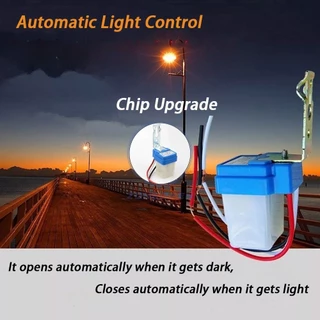 🚀ส่งจากไท🚀 สวิทช์เซนเซอร์เปิดปิดไฟไฟ Led Ac Dc 220 V 110 V 24v 12v 10A, สวิตช์ไฟถนนอัตโนมัติ สวิตช์เซนเซอร์ เปิดกลางคืน ปิดกลางวัน