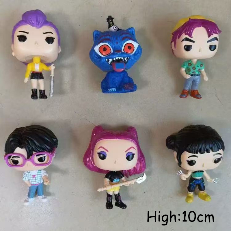 10pcs Saja Boys ชุดของเล่น Kpop Demon Hunters Zoey Mira Rumi Jinu เด็ก Abby Romance Mystery รุ่นสําหรับเด็กตกแต่งของขวัญ ราคา ถูกที่สุด ดีลบีเคเค แกลเลอรีภาพที่ 4