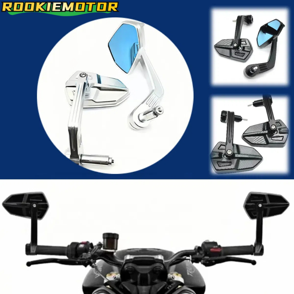 สําหรับ MT-03 MT-07 MT-09 CB650R GSX-S250 DUKE390 กระจกด้านข้างรถจักรยานยนต์ Anti-Glare HD รถมอเตอร์