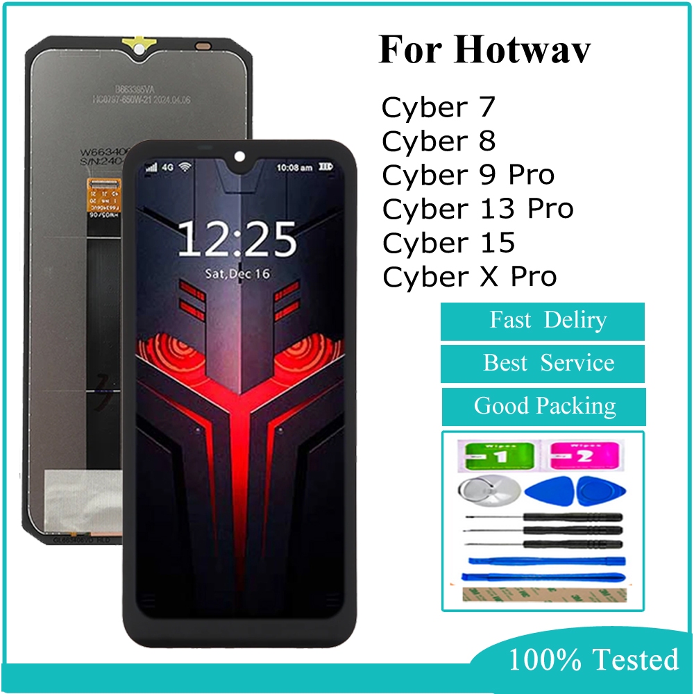 LCD สําหรับ Hotwav Cyber 7 Cyber 8 Cyber 9 Pro Cyber 13 Pro Cyber 15 Cyber X Pro จอแสดงผล LCD Touch 