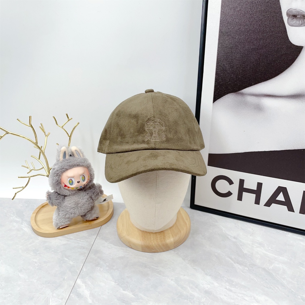 Brunello Cucinelli หมวกเบสบอล สไตล์แฟชั่น เหมาะสำหรับผู้ชายและผู้หญิง