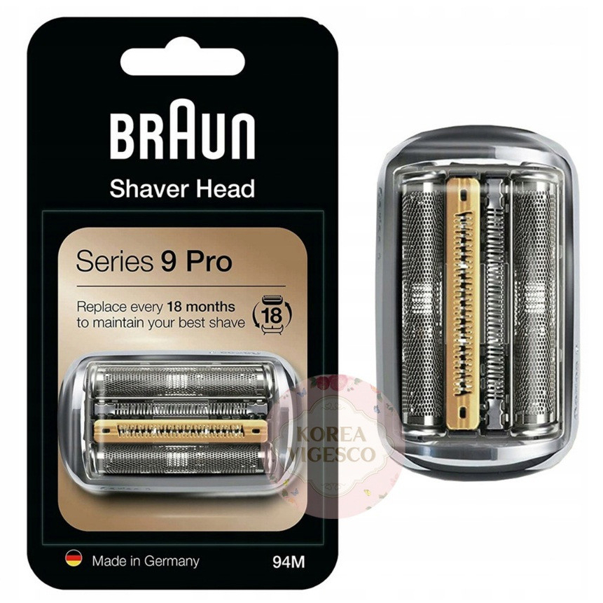 [Braun] Series 9 หัวโกนทดแทน 94M / เข้ากันได้กับ Series 9 Pro และ Series 9