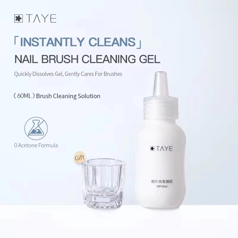 พร้อมส่ง TAYE 60ML น้ำยาล้างแปรงทำเล็บ ทำความสะอาดแปรงภายใน 2 วินาที สูตรอ่อนโยน ไม่ทำลายขนแปรง