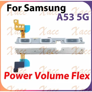 สําหรับ Samsung Galaxy A53 5G A536 ปุ่มปรับระดับเสียงไฟ Flex Cable พร้อม ON OFF ด้านข้าง Key Output Ribbon Repair Part เปลี่ยนการติดตั้งโทรศัพท์