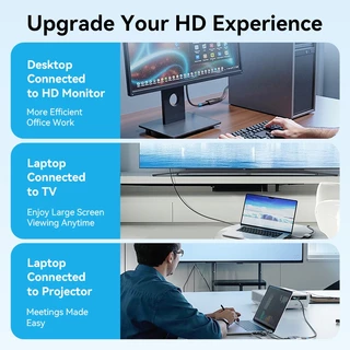 [ขายดี] Vention อแดปเตอร์ VGA to HDMI 1080P แก้ปัญหาจอเก่าเชื่อมต่อไม่ติด ใช้งานง่ายทันที