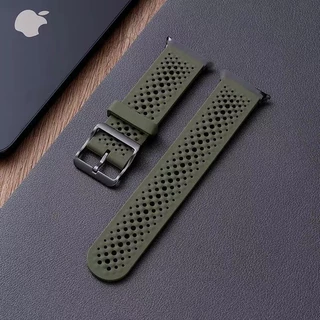 สายซิลิโคนสําหรับ Apple Watch S11/10/9/8/7/6/5/SE สร้อยข้อมือกันน้ํา Breathable สายรัดข้อมือสําหรับ Iwatch 49/46/45/44/41/40/43/38/42 มม.