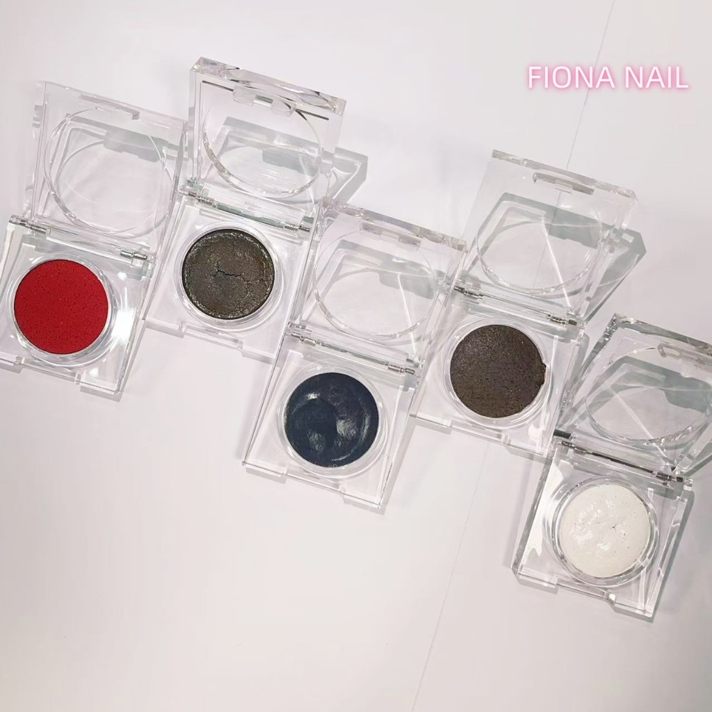 Fiona nail มี 5 สี สีน้ำอัดแข็งสำหรับมทำลายอาร์ต รุ่นนี้ใช้ทำหินอ่อนสวยมากๆคร้าา 1ตลับ 1สีค่ะ ใช้คู่กับน้ำเปล่า
