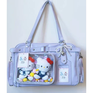 [พร้อมที่จะจัดส่ง] Se.W Itabag Women Bagกระเป๋าสตรีกระเป๋าไหล่ขนาดใหญ่ PU กันน้ำสำหรับคอนเซอร์ตการเดินทาง
