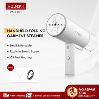 HODEKT Steam Iron Handheld Garment Steamer Travel Steamer Iron for Clothes Foldable and Portable