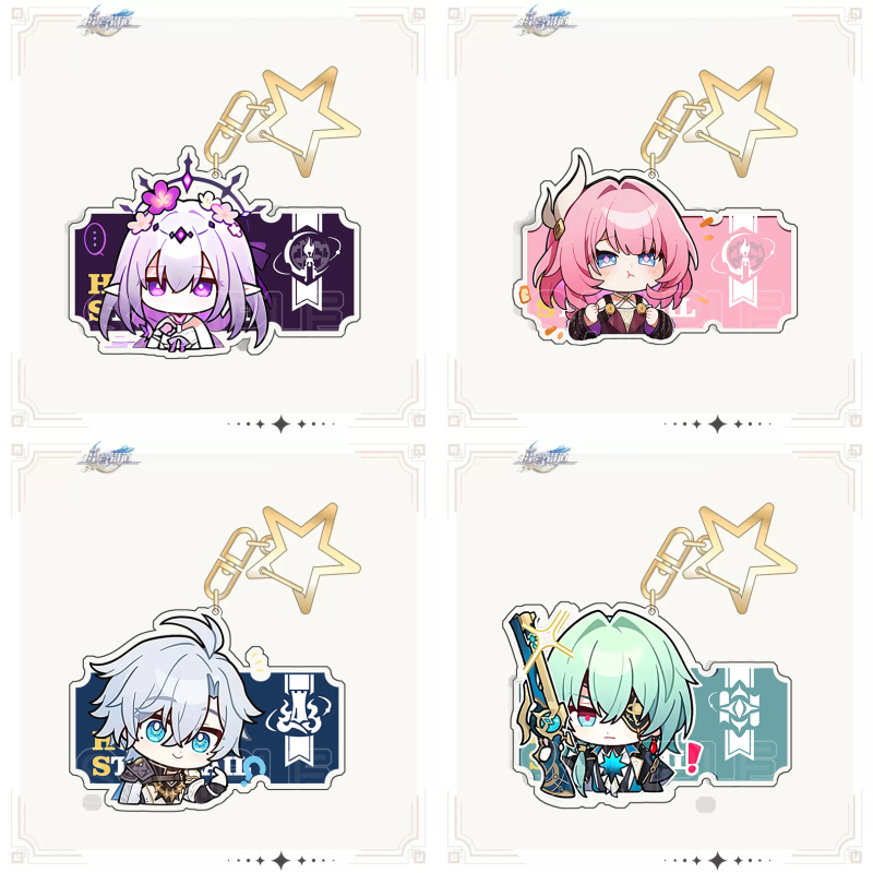 พวงกุญแจรางดาว Honkai Cyrene Aventurine จี้อะคริลิคเวอร์ชั่นน่ารัก