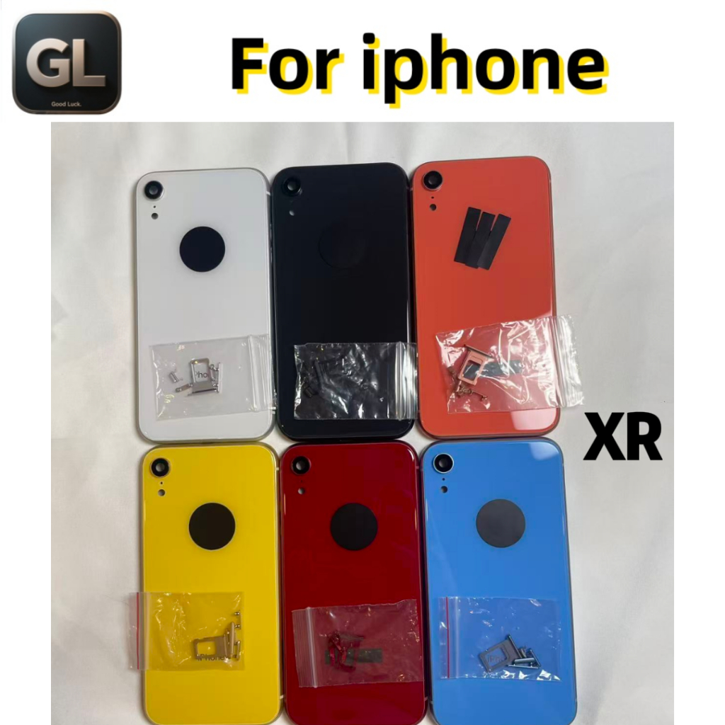 GL สําหรับ XR ฝาหลัง 1:1 เหมือน ORIG พร้อมปุ่ม