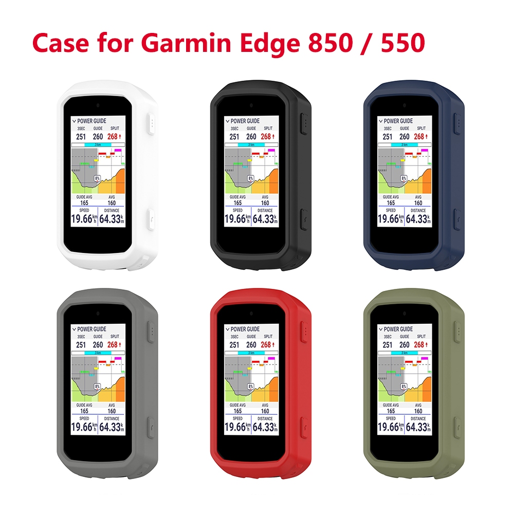 เคสซิลิโคนสําหรับ Garmin Edge 850 และ Edge 550, Portable Cove r Protective Sleeve สําหรับ Garmin Edg