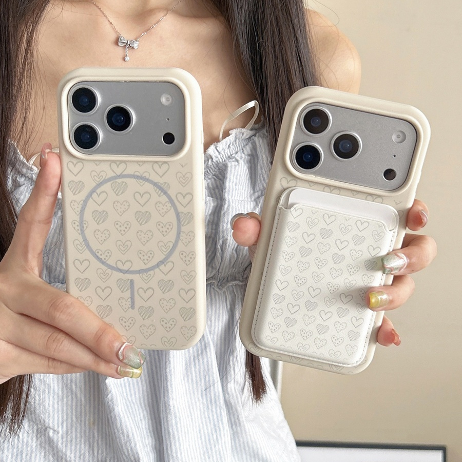 สําหรับIphone Case 17 Pro Max 16 Pro Max 15 Pro Max 14 Pro Max Liquid Radiumแกะสลักหัวใจเคสโทรศัพท์