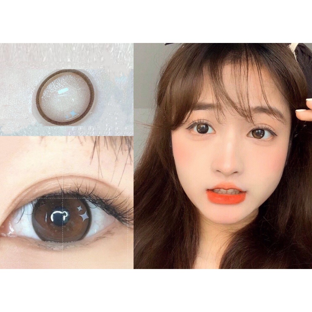 (1คู่)FESAI Series,ยี่ห้อColorPinto,1.00mm,Gdia:13.3mm,(grade0-8),คอนแทคเลนส์การใช้งานรายปี(สีน้ําตา