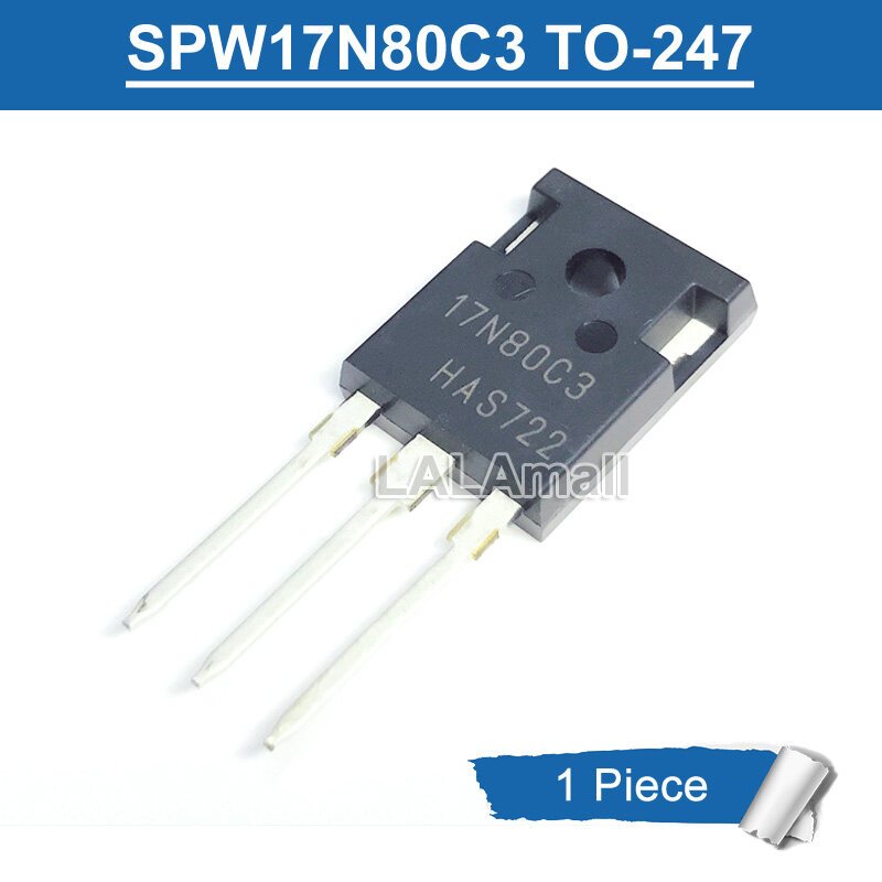 1 ชิ้นเดิม 17N80C3 TO-247 SPW17N80C3 17A/800V N-Channel MOSFET ทรานซิสเตอร์