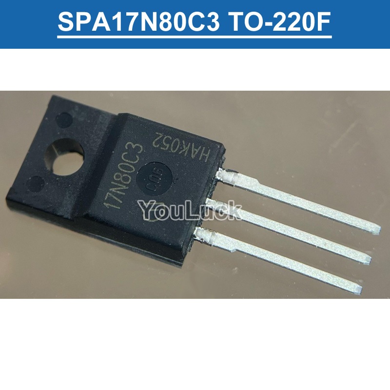 Original SPA17N80C3 17N80C3 TO-220F 17A/800V N-Channel MOSFET ทรานซิสเตอร์