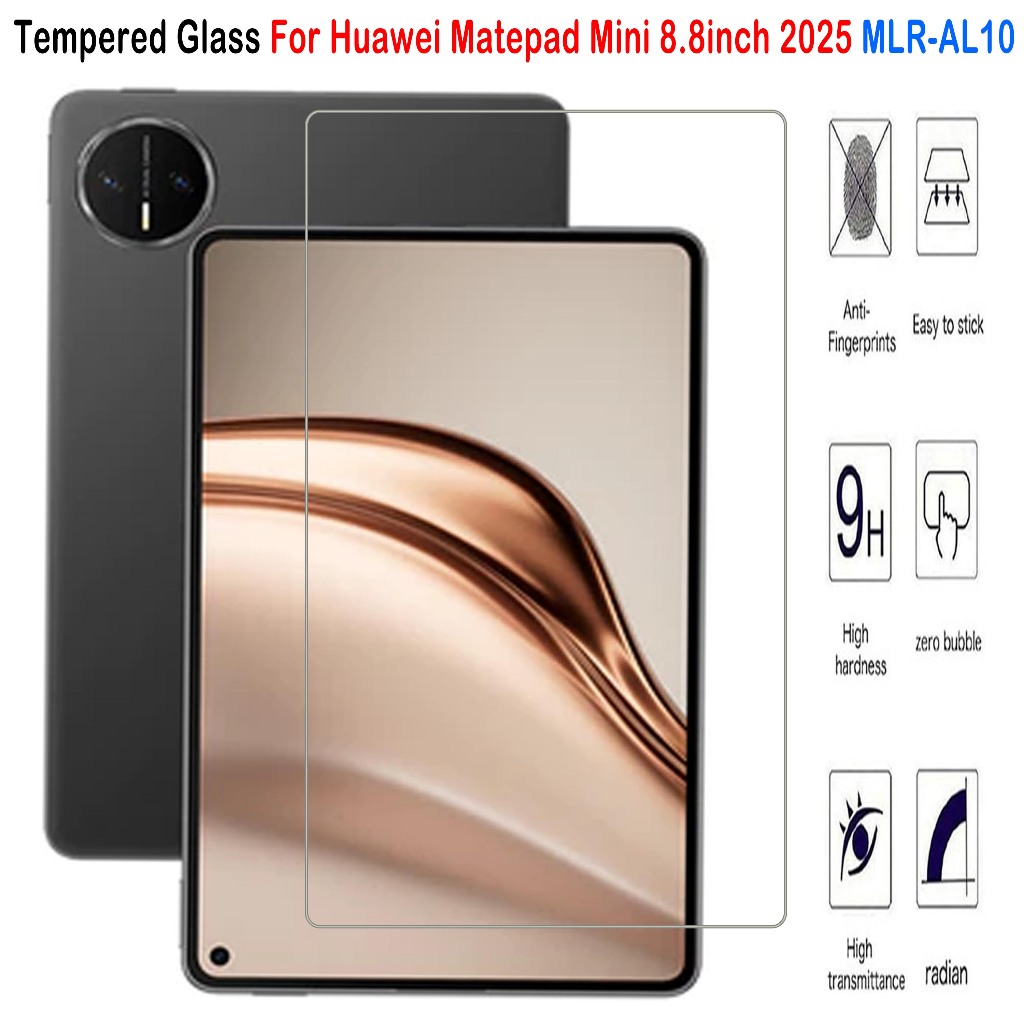 สําหรับ Huawei Matepad Mini 8.8 นิ้ว 2025 MLR-AL10 9H ความแข็งป้องกันหน้าจอ HUAWEI Matepad Mini 8.8 "MLRAL10 Scratch และระเบิดแท็บเล็ตป้องกันหน้าจอฟิล์ม