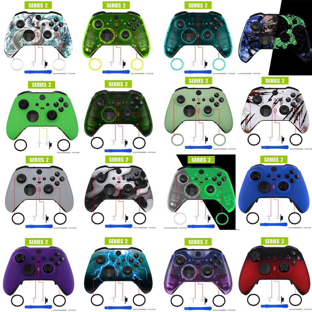 ฝาครอบ Faceplate, ชุดเปลี่ยนเปลือกด้านหน้าสําหรับ Xbox One Elite Series 2, Xbox Elite 2 Core Controller รุ่น 1797