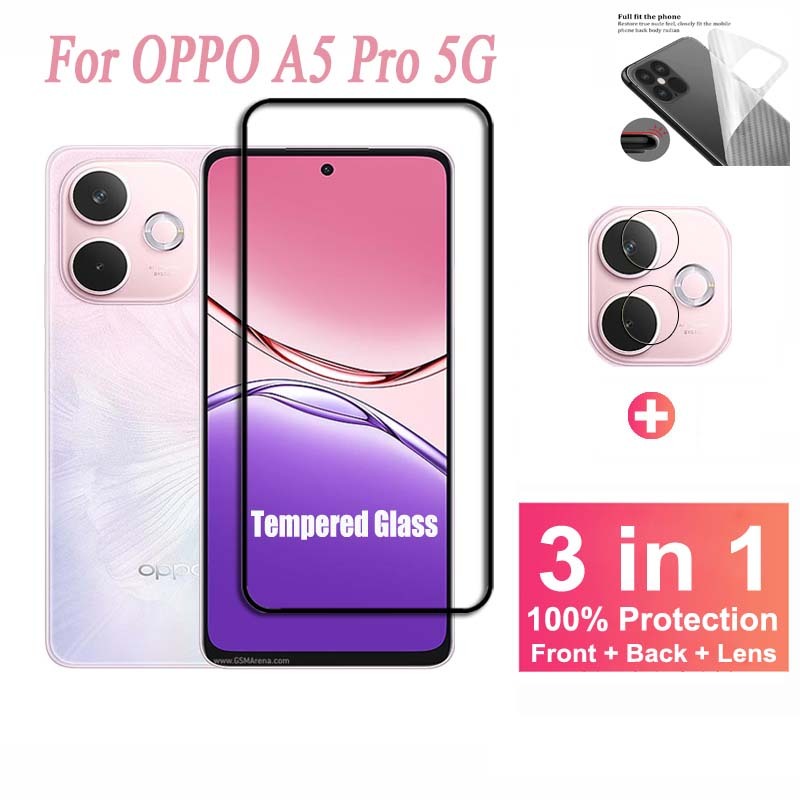 ฟิล์ม OPPO A5 Pro 5G กระจกนิรภัย ฟิล์ม สำหรับ OPPO A5 Pro A6 Pro A3 A5i Pro A3x 5G 4G ฟิล์มกันรอยหน้