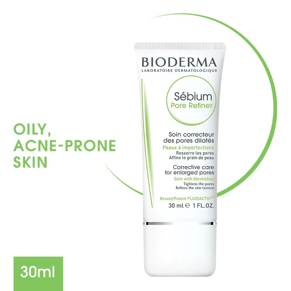 Bioderma Sebium Pore Refiner Pore- Treatment Moisturizer 30ml, (Oily to Acne-Prone Skin) ﻿ระเบียบคุณ