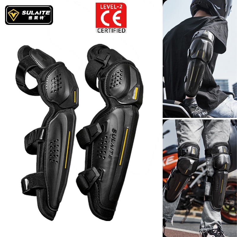 CE ระดับ 2 รถจักรยานยนต์เข่าและ-Shin Guards Pads สําหรับชาย Powersports ป้องกัน Motocross / Racing / Dirt Bike Gear