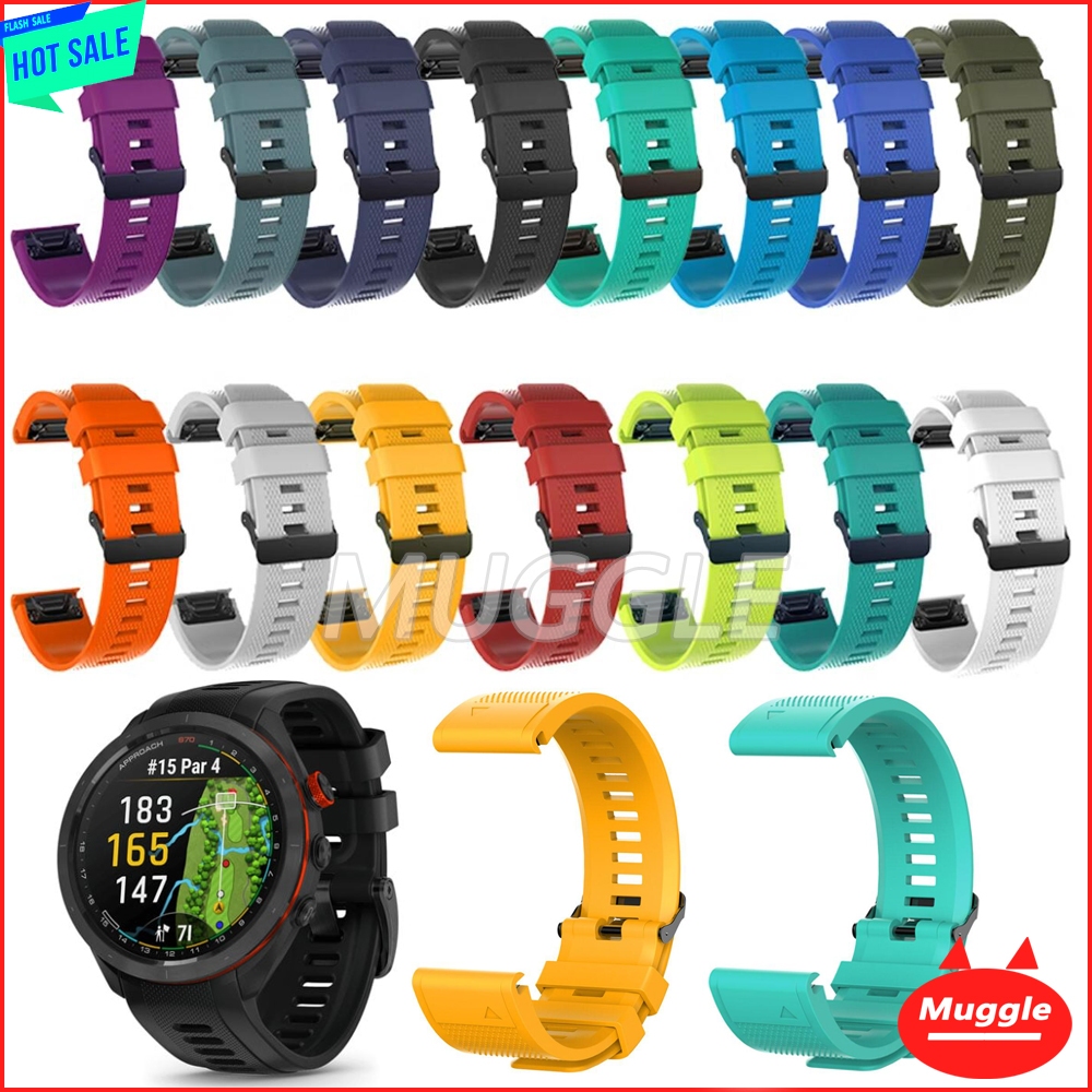 สาย Garmin Approach S70 42mm 47mm สายซิลิโคนอ่อนนุ่มนาฬิกา Garmin Approach S70 42mm 47mm Quick-release สายนาฬิกา สายซิลิโคนอ่อนนุ่ม Garmin Approach S70 42mm 47mm
