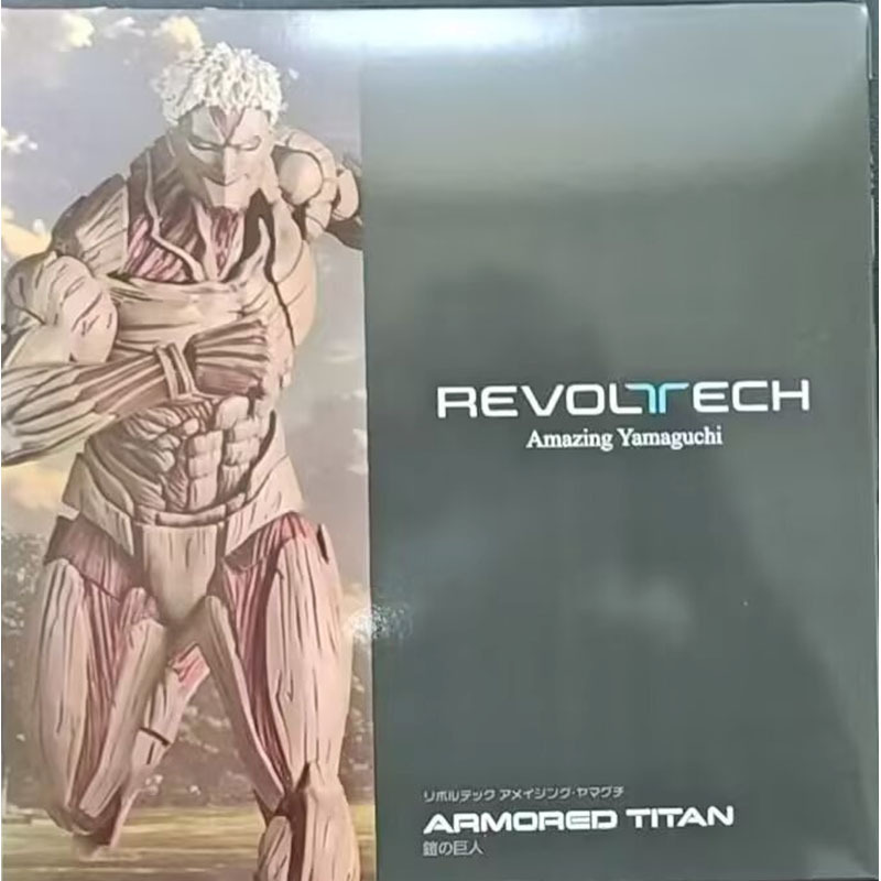 16 ซม. Kaiyodo Attack on Titan Amazing Yamaguchi Revoltech NR069 Armored Titan Reiner Braun หุ้มเกราะยักษ์ Action Figure ของเล่น