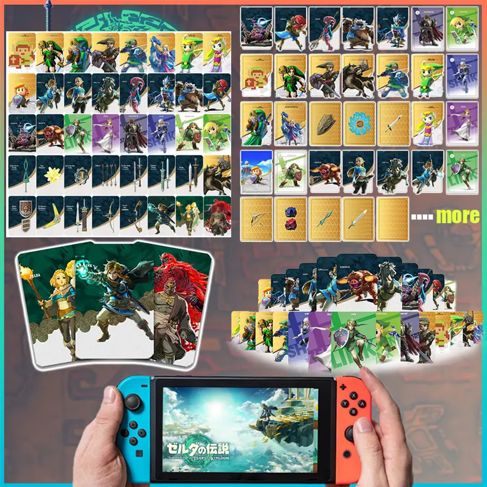 Zeldas amiibo card zelda breath of the wild amiibo card Zelda Tears of the Kingdom link Princess Zel