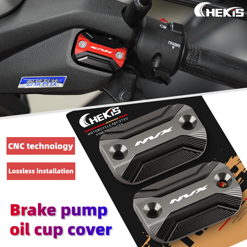 Chekis สําหรับ YAMAHA AEROX NVX V3 2025 AEROX155 NVX155 ดัดแปลงปั๊มเบรคหม้อน้ํามันฝาครอบตกแต่งรั่วถ้