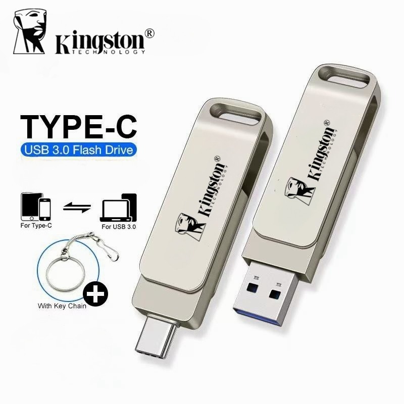 Kingston Pendrive 16TB USB Stick Key โลหะ TYPE-C เข้ากันได้กับ Android