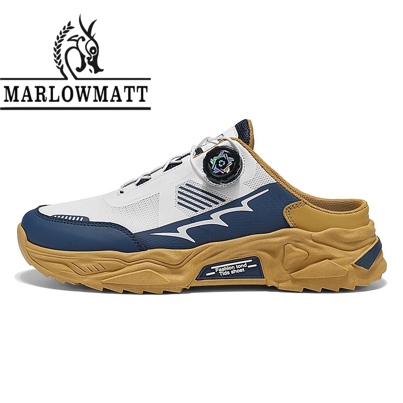 รองเท้าผู้ชาย Marlowmatt | ผู้ชายกีฬาสันทนาการ | รองเท้าขี้เกียจแฟชั่นกันลื่น