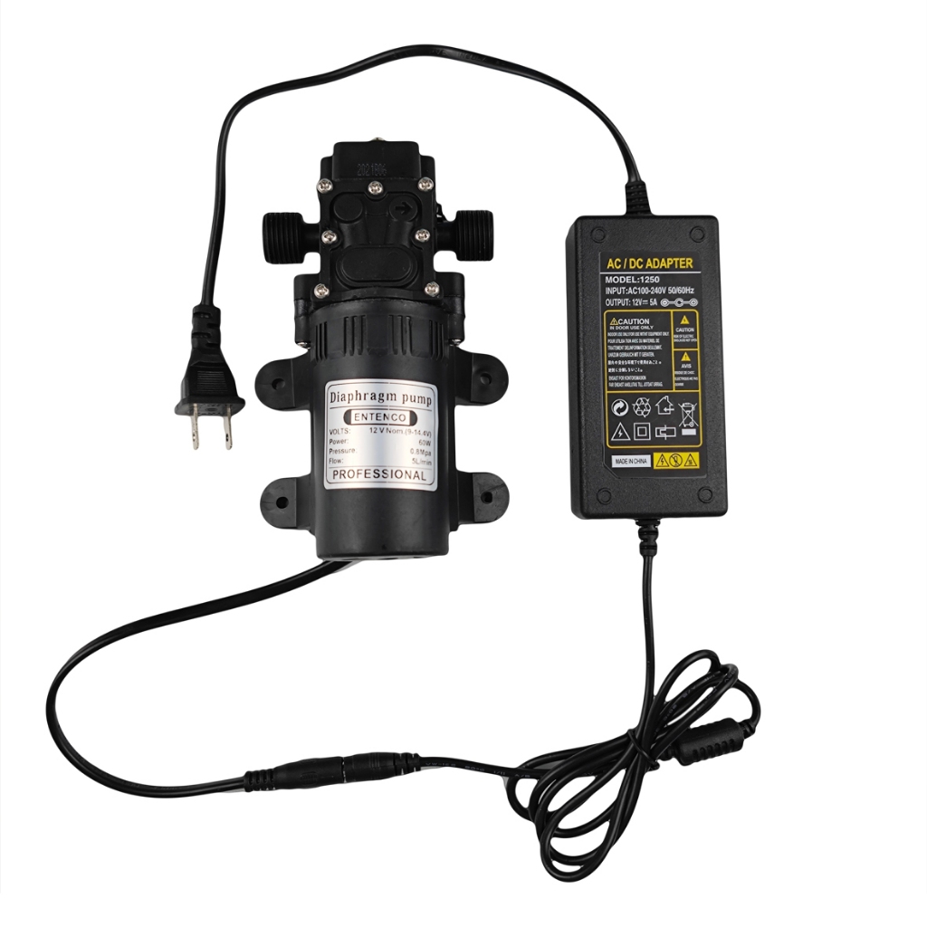 12V Misting Pump และ Power Adapter สําหรับสวนกลางแจ้งรดน้ํา Misitng ชลประทาน