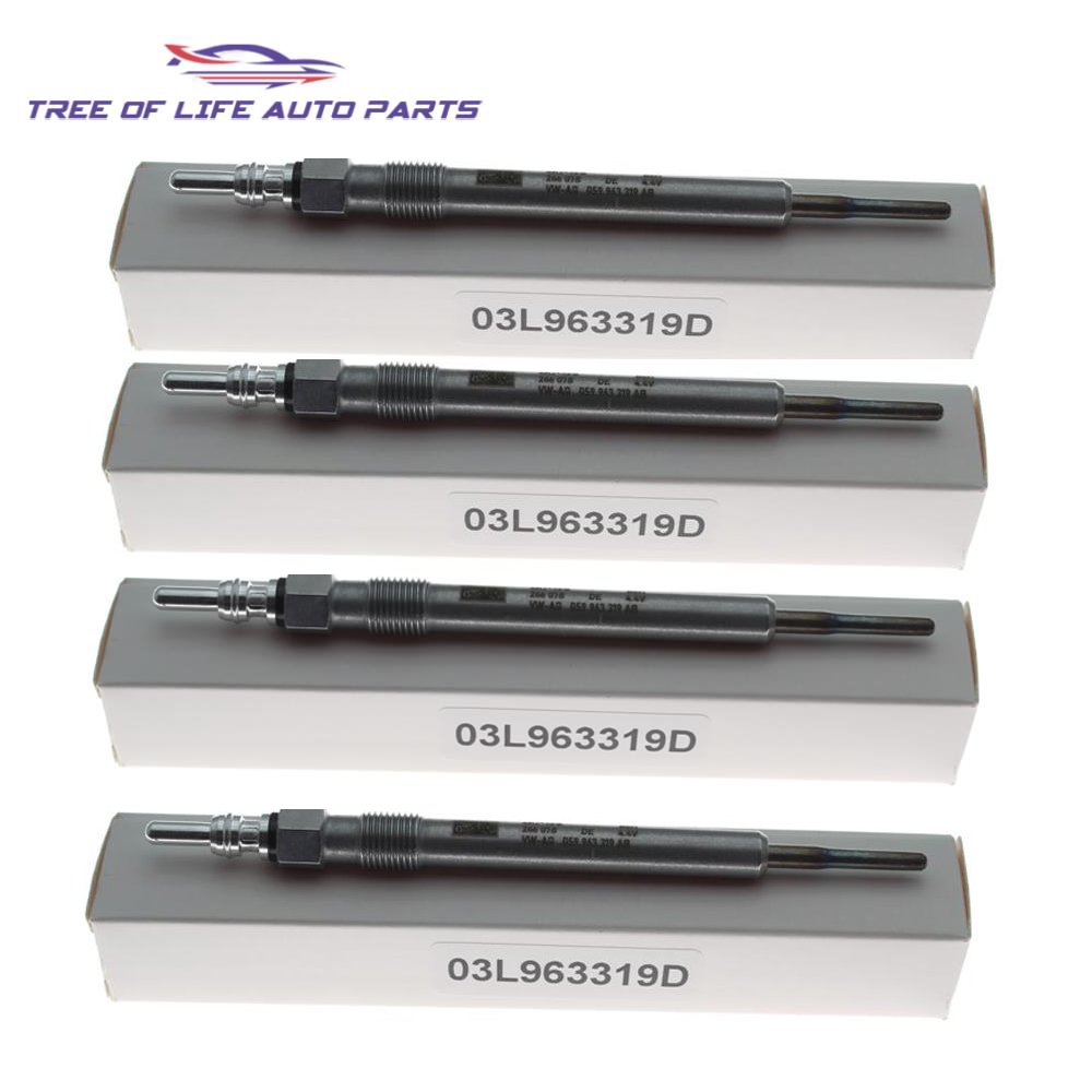 ปลั๊กเรืองแสง 4.4V สําหรับ Audi A1 A3 A4 B7 B8 B9 A5 A6 C6 C7 A8 D3 D4 Q2 Q3 Q5 Q7 Q8 TT 1.6 2.0TDI 